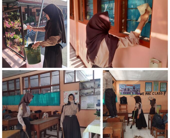 Sebelum Belajar, Mari Menata dan Membersihkan Kelas